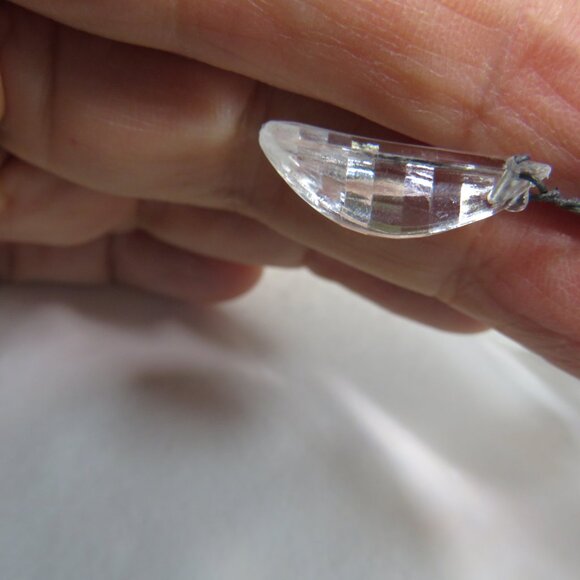 "Ice" Wire (7) Floral Accents clear prismed (add "light" to your arrangement) #2 - Picture 5 of 9